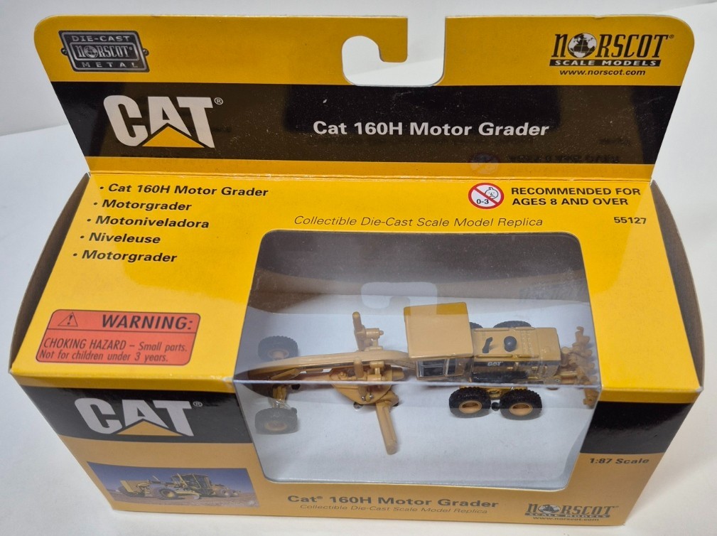 CAT 160H Motor Grader Diecast 1:87 Scale – Norscot Scale Models