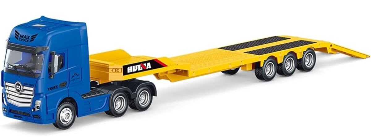 Imex 14538 1:50 Blue & Yellow Flatbed Truck Diecast Model