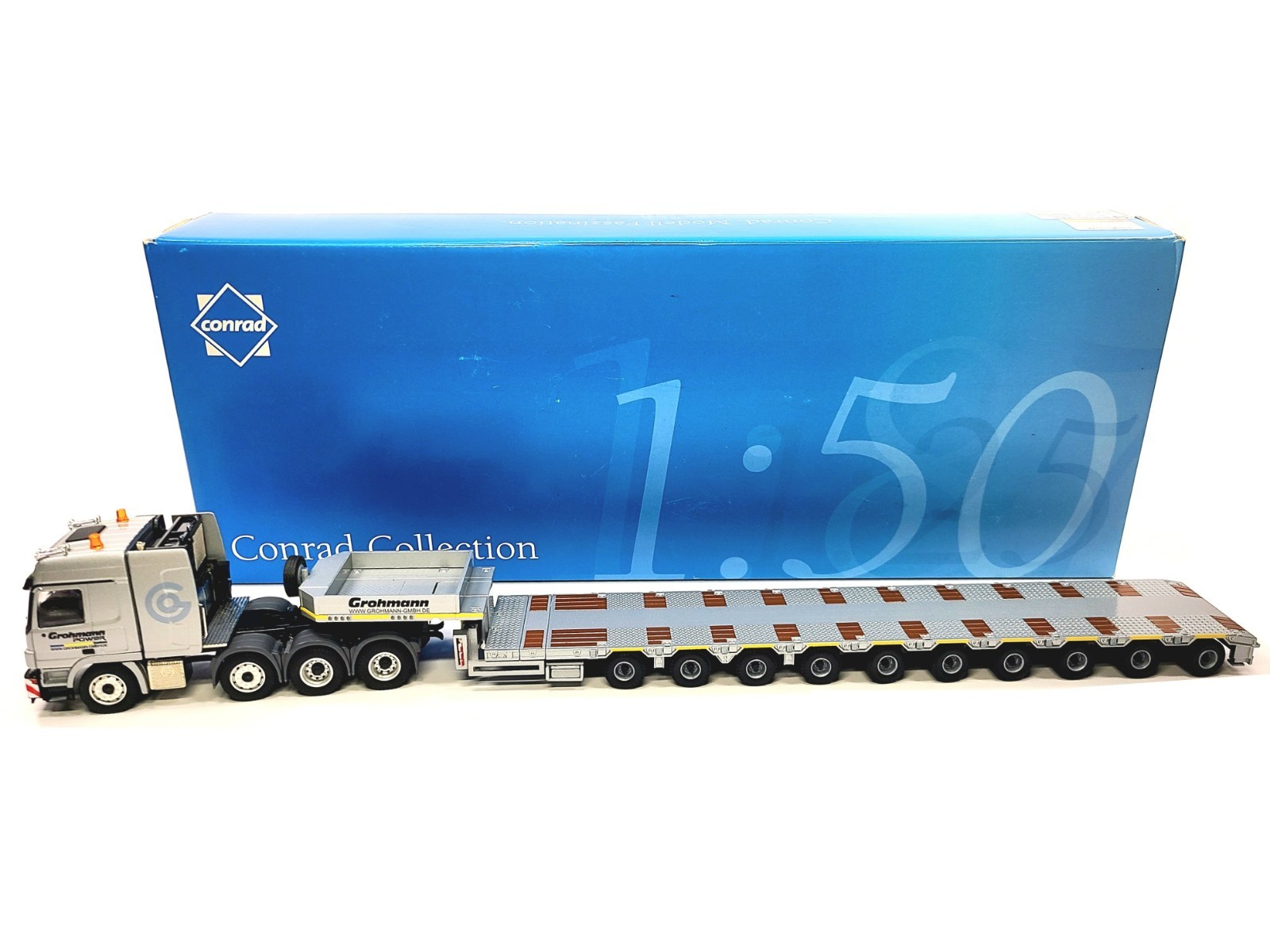 MB Actros 8×4 Goldhofer 10-Axle Trailer Grohmann Conrad 1:50 Scale #72176/01 New