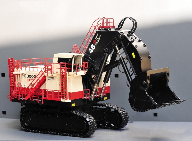 1:50 BYMO PC8000-6 Electric Shovel “Drummond ” Excavator Equipment Diecast Model