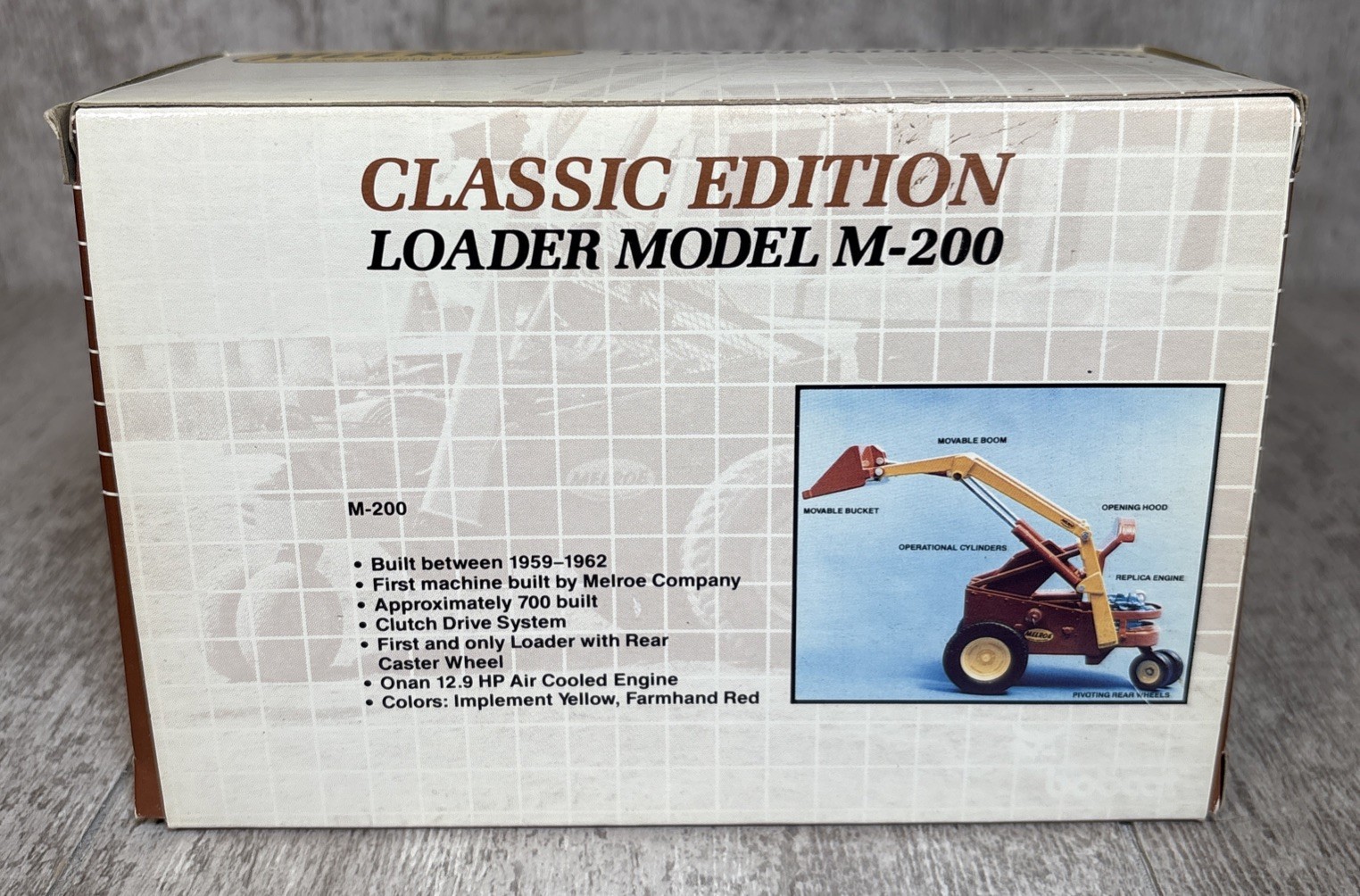 1/25 Clover Melroe M-200 Loader Diecast w/ Box