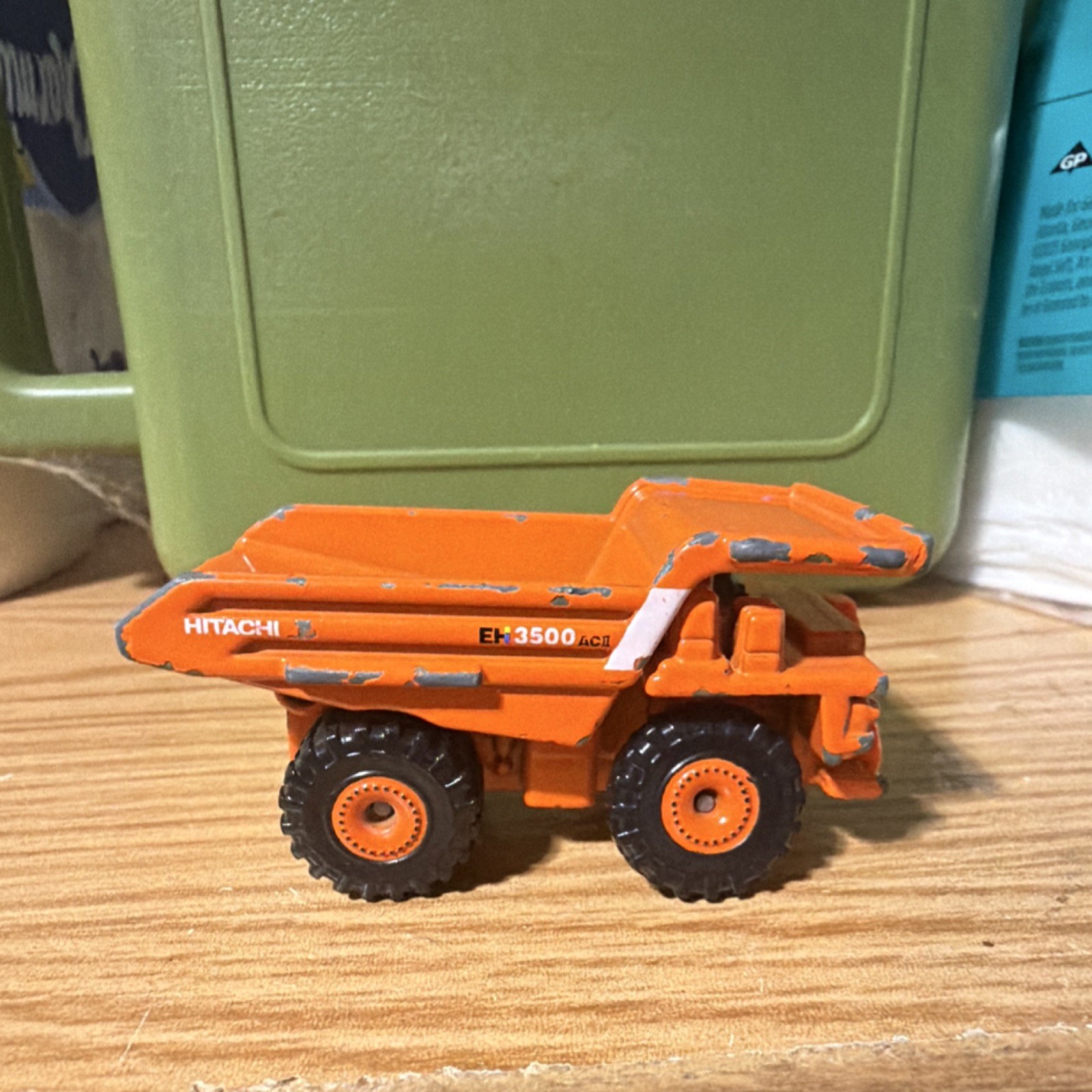 Tomica Hitachi EH3500ACII Dump Truck No.130 1:144 Diecast Tipping Orange