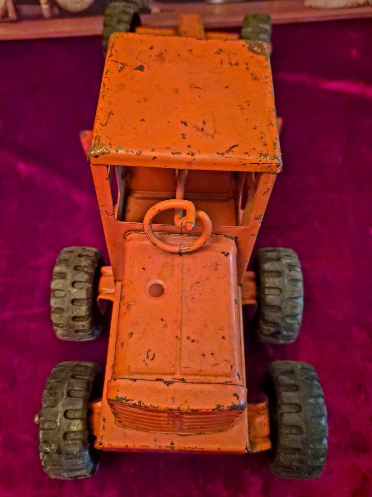Vintage Marx LUMAR Power Grader Pressed Steel Construction Toy Original