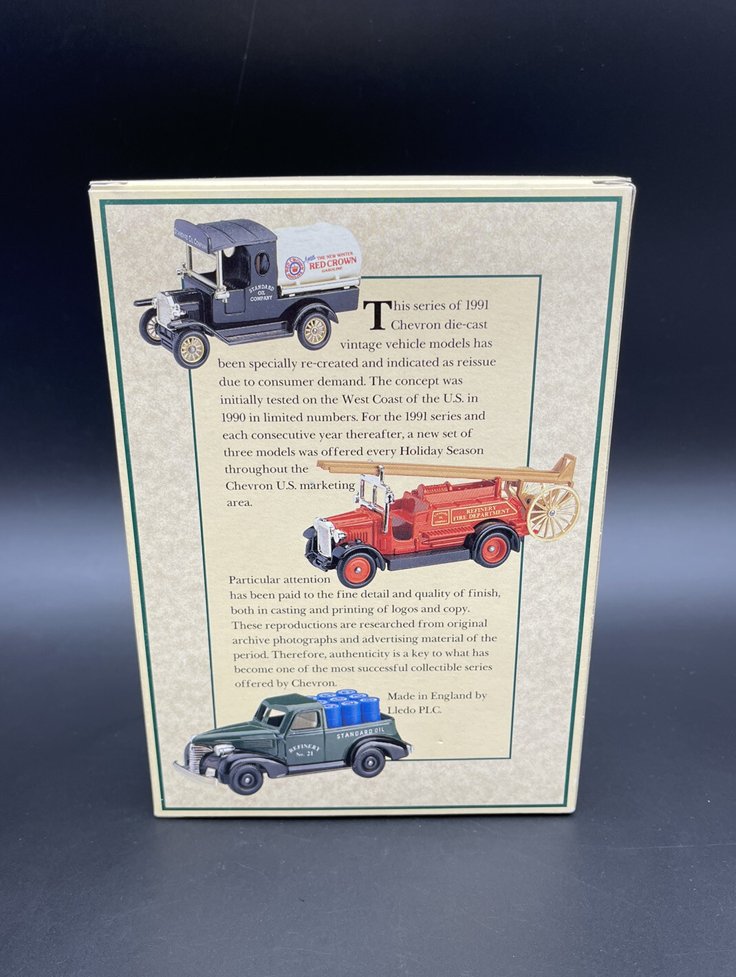 Chevron 1991 Commemorative Series Reissued 1998 3-Pack Diecast Model Replicas