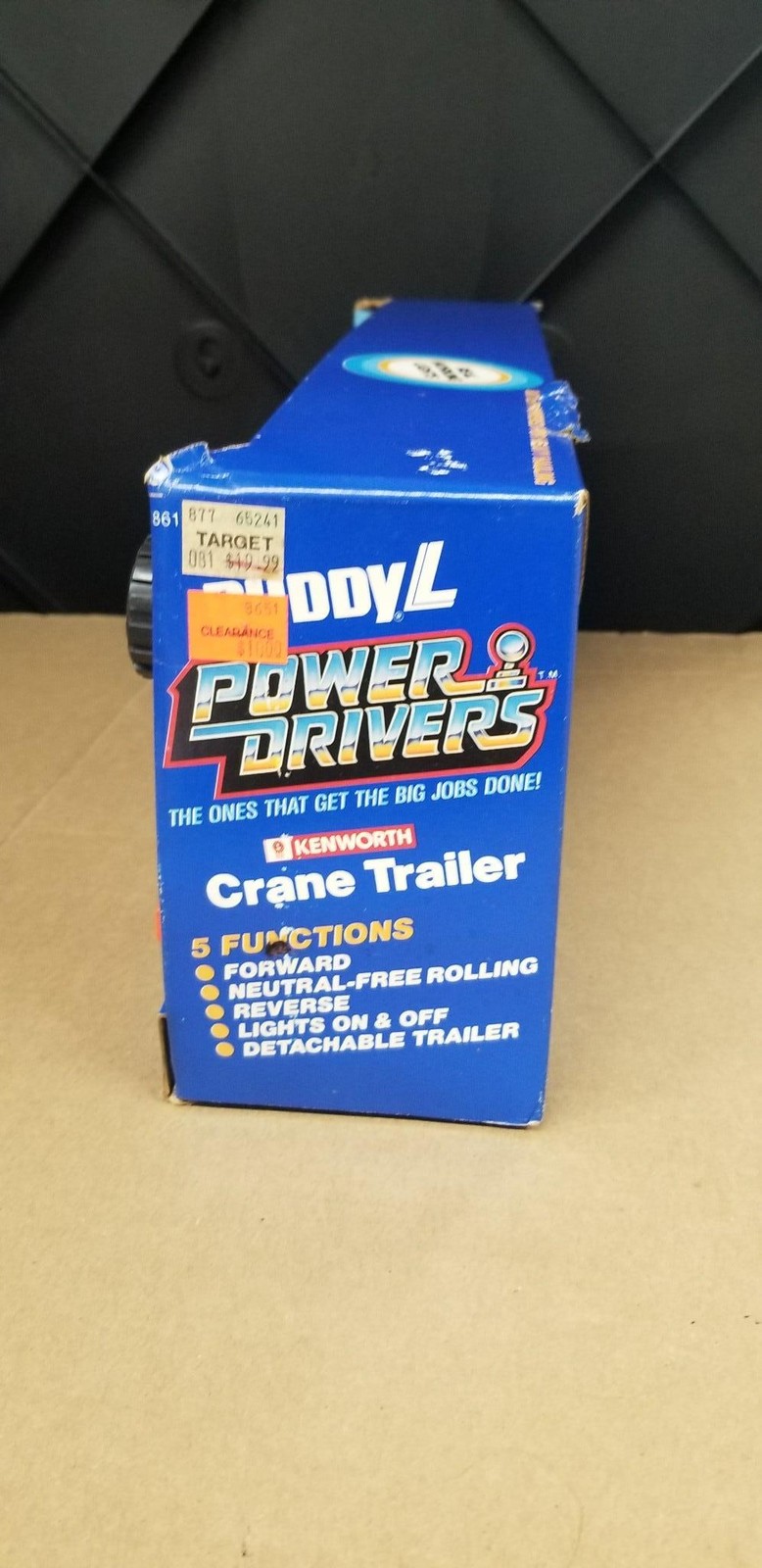 Vintage 1983 Buddy L Kenworth Crane Trailer Battery Powered New In Box MIB W5
