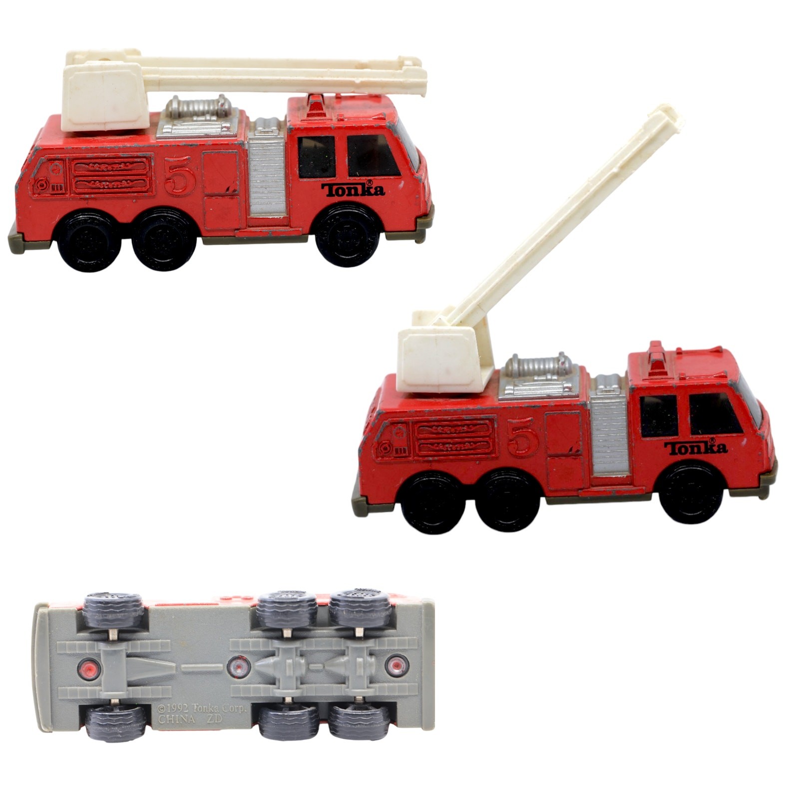 Toy Tonka Diecast Construction Trucks 1/64 Vintage 1990s [Lot of 5]