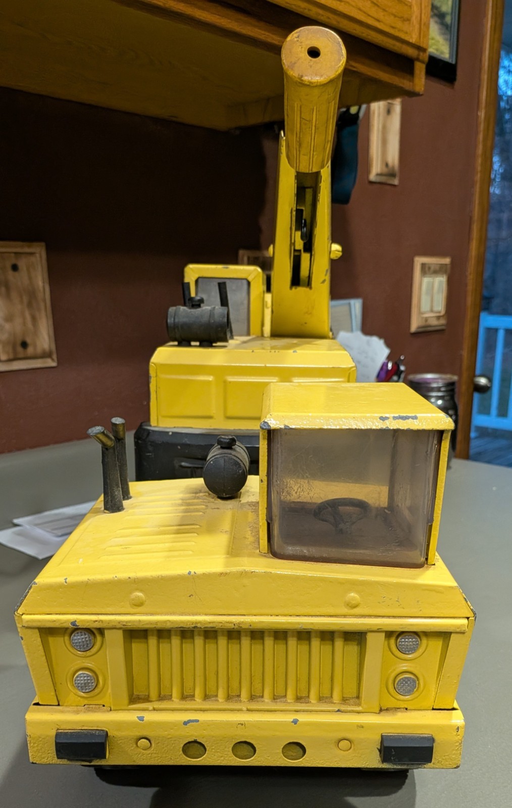 1965 Tonka Metal Trencher Backhoe Loader 18″