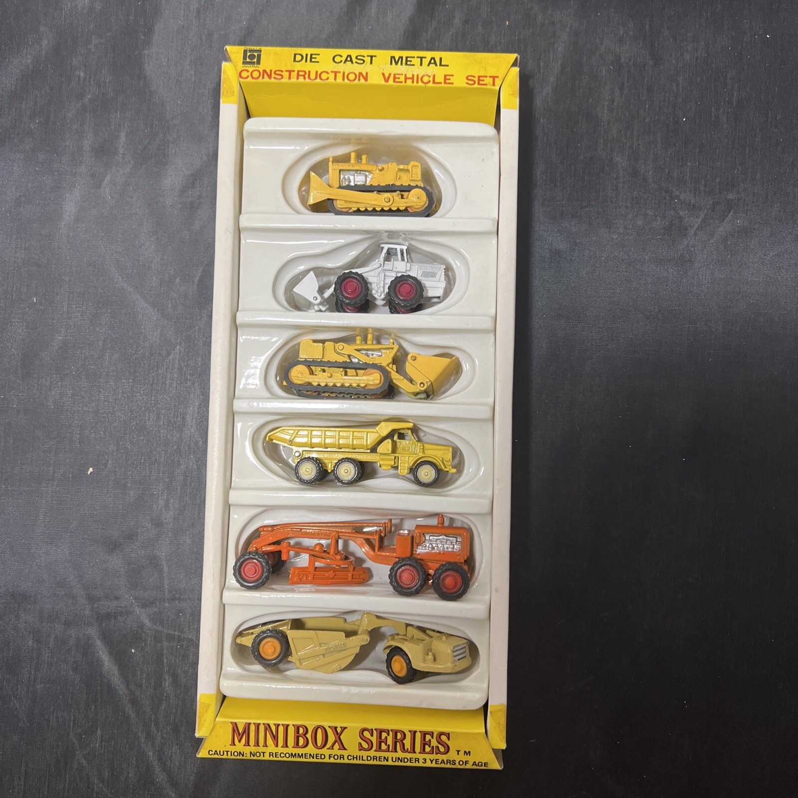Rare 1960s Minbox Series Construction Vehicle set