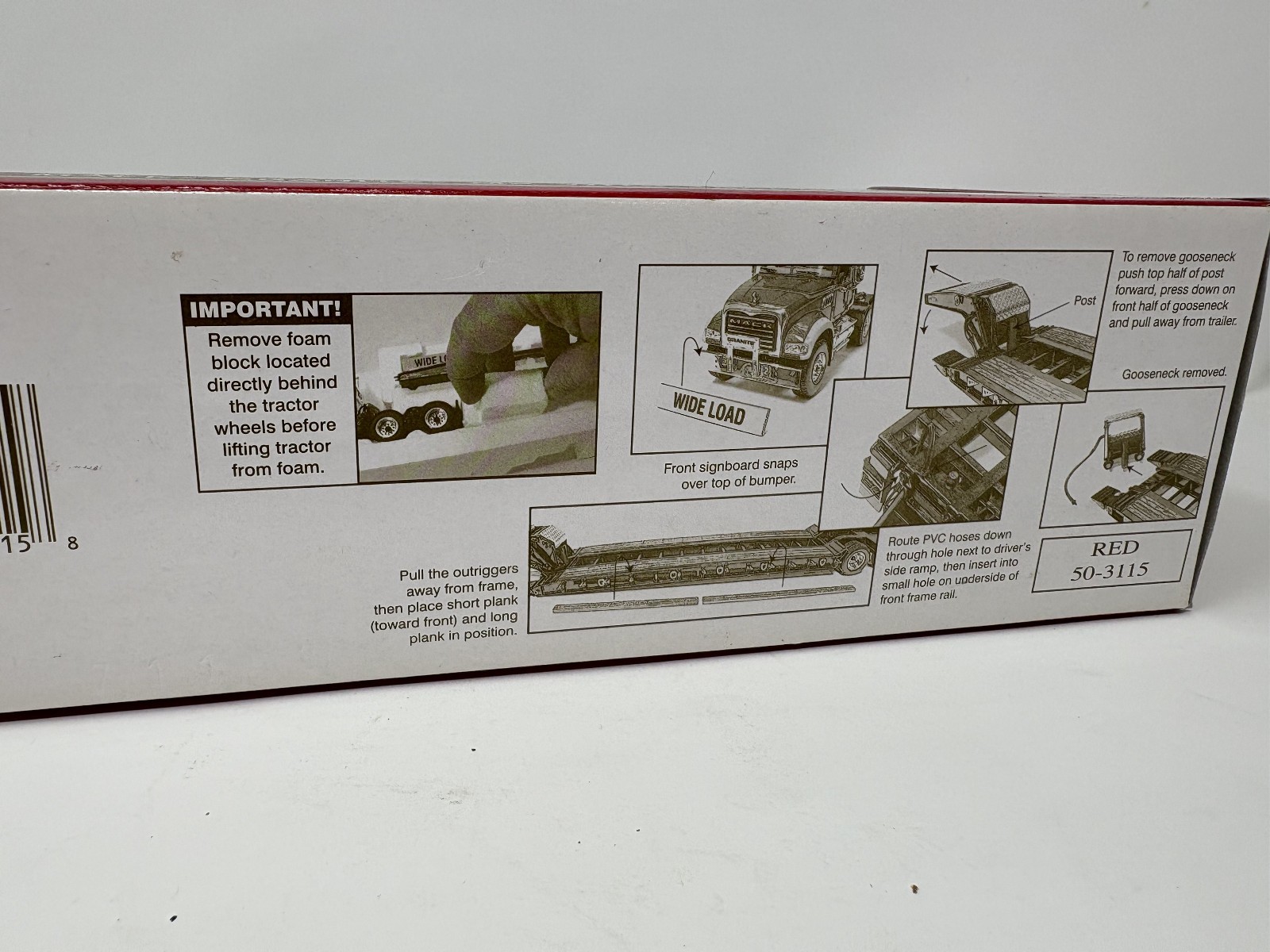 New! 1/50 First Gear Mack Granite MP Engine series With Triaxel Talbert Lowboy
