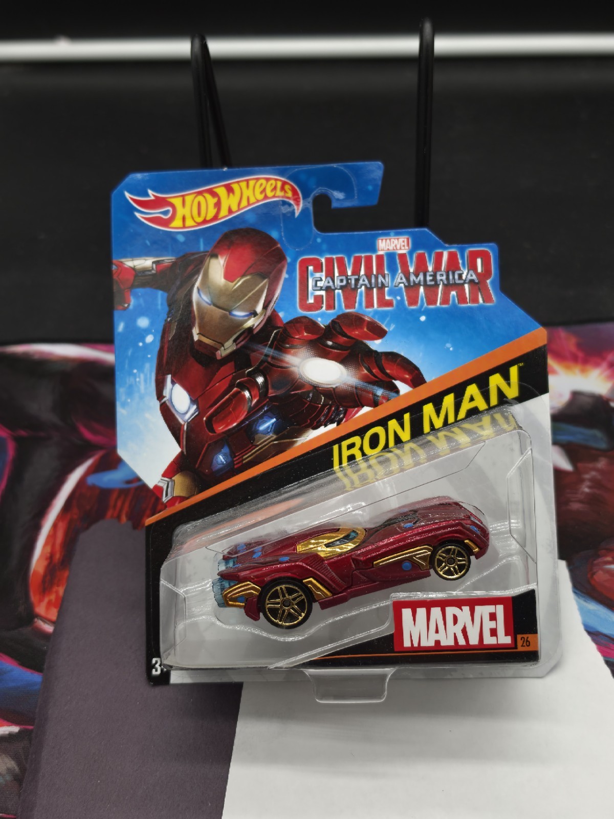 Hot Wheels Marvel Civil War Die Cast Collectible #26 “IRON MAN”