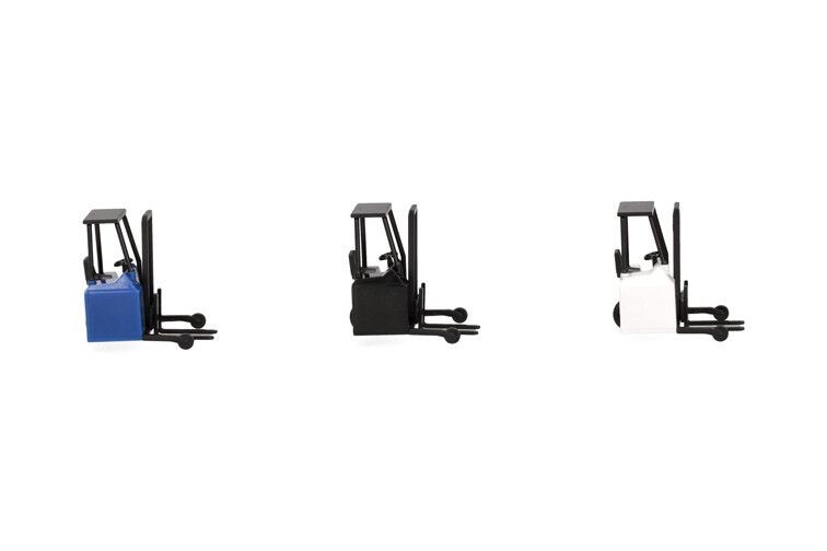 HERPA – Forklift, White, Blue & Black – 3 Piece – 1/87 – HER053…