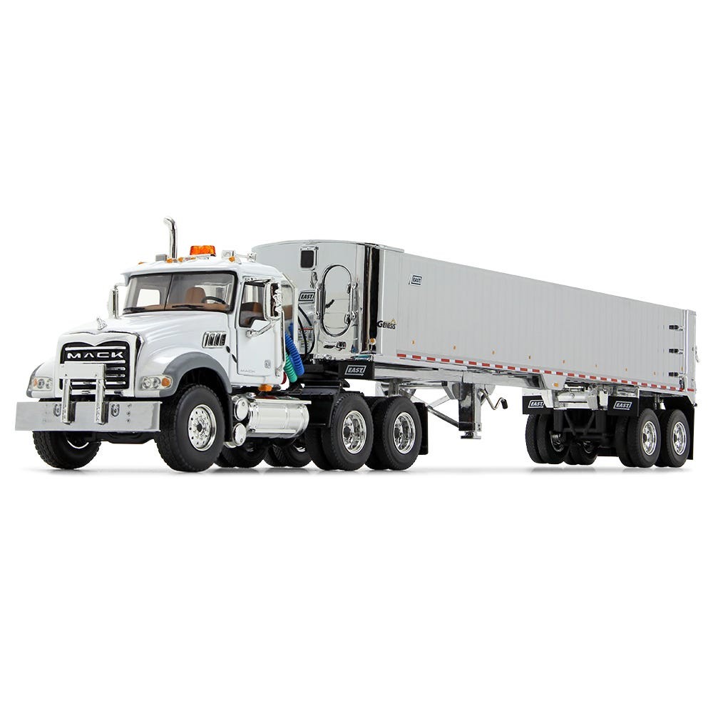 First Gear 50-3457 1:50 Mack Granite MP & East Genesis End Dump Trailer