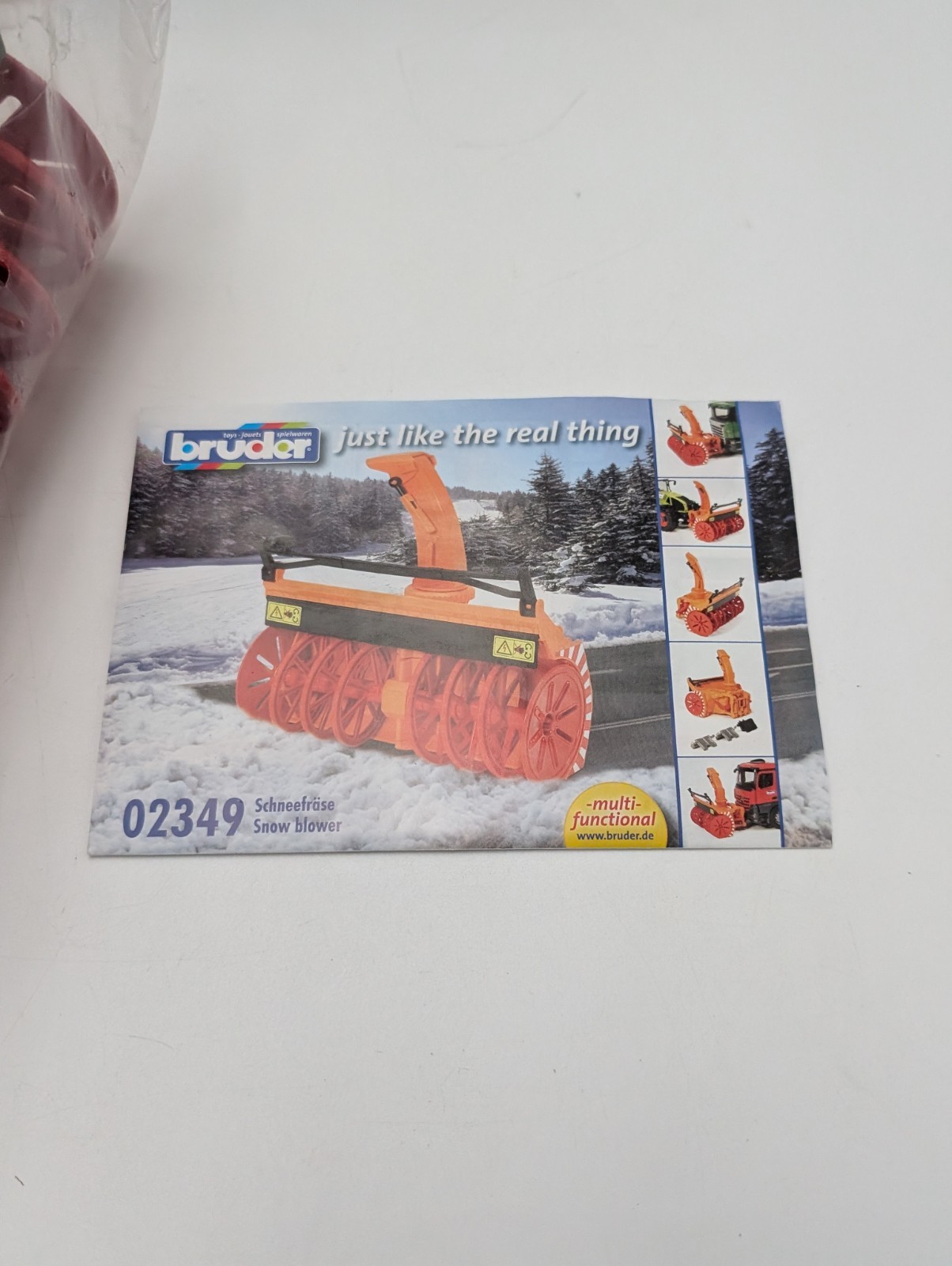 Bruder #02349 Snow Blower – Open Box New #2349