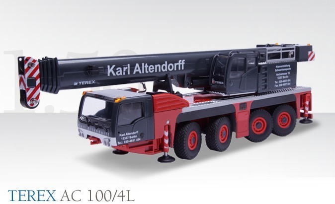 Conrad 2107-03 Terex-Demag AC100/4L Telescopic Crane ALTENDORFF 1/50 Diecast MIB