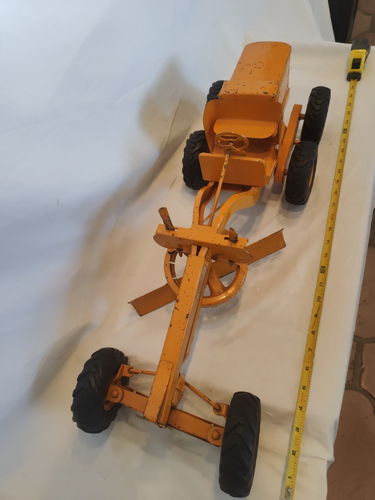 Doepke Model Toys Adams Road Grader Diesel Motor Steel 1950’s Vintage Great Cond