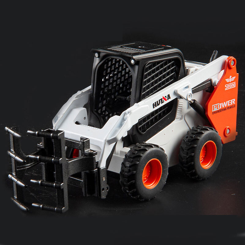 1:50 Wood Grab Toy Truck for Boys Alloy Metal Diecast Construction Vehicle Model