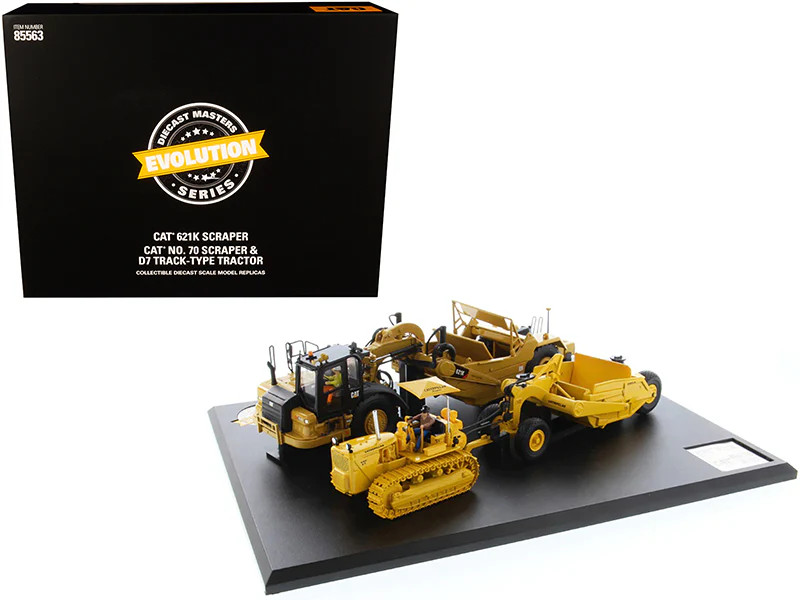 CAT Caterpillar 621K Tractor Scraper and CAT Caterpillar D7 Track-Type Tractor w