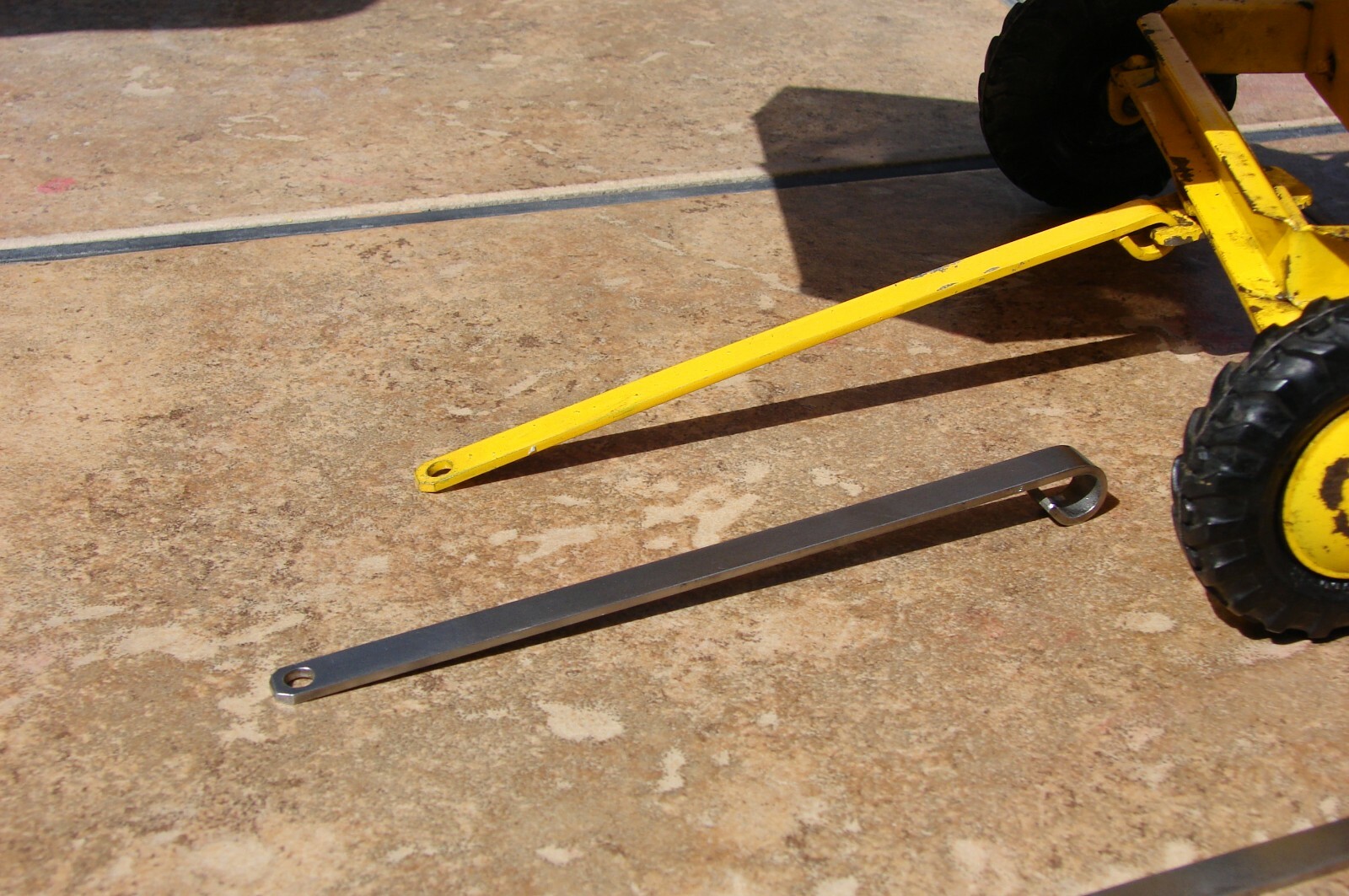 Doepke, Model Toys, Jaeger Cement Mixer #2002 Tow Bar, Reproduction Steel part