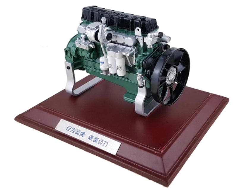 1:12 FAW Jiefang Xichai CA6DM Engine, Aowei 11L Machine Equipment Diecast Model