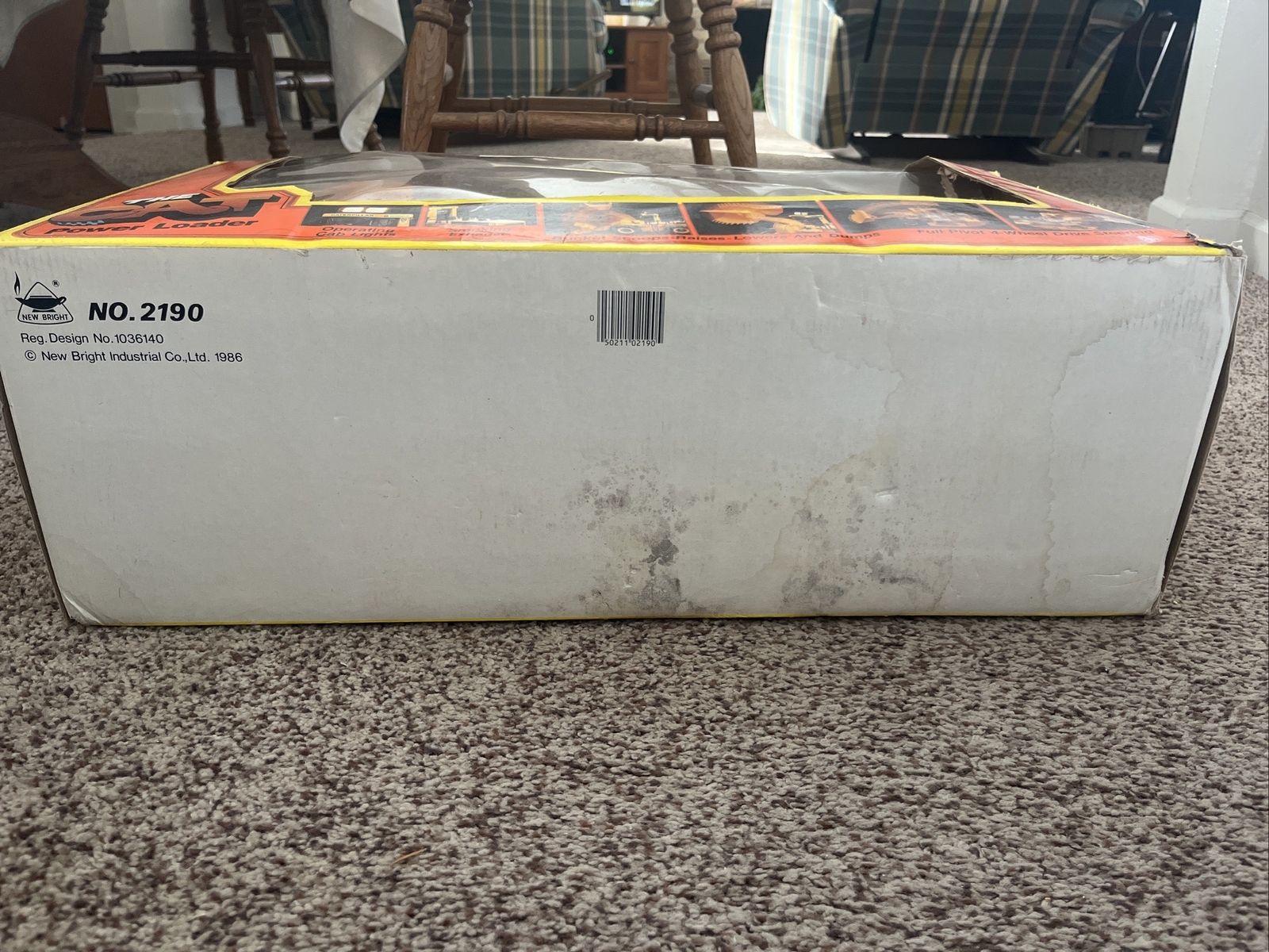 New Bright The Cat 992 Power Loader Tractor W Remote Vintage 1986, Never Used!