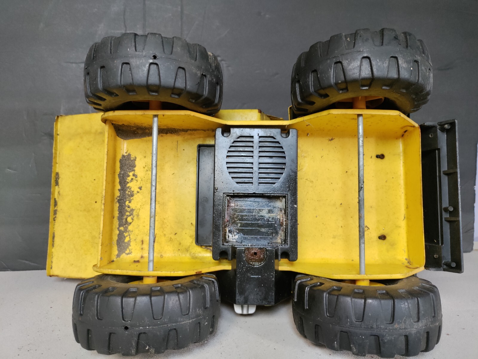 Vintage Buddy L Big Bruiser Construction Dump Truck Pressed Steel.