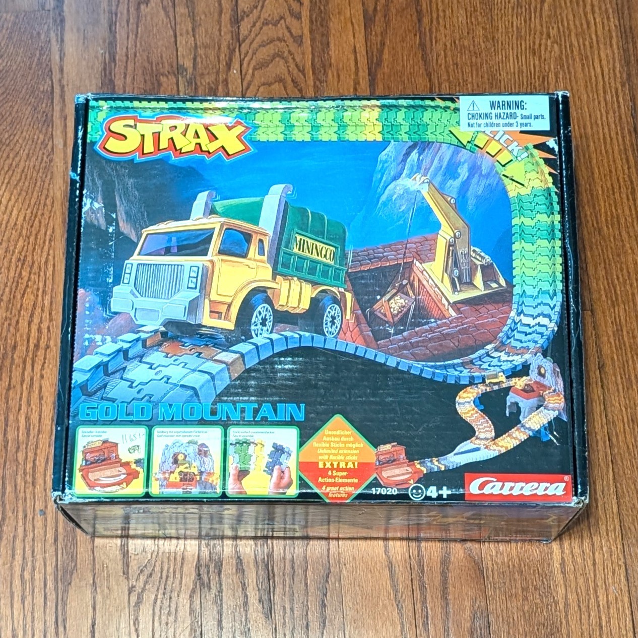 Vintage 1990s Carrera STRAX Gold Mountain #17020 Action Track Set Near Complete