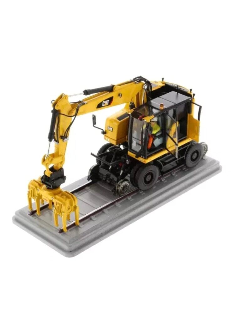 DM 1:50 CAT M323F Caterpillar Multi Railway Wheel Excavator Alloy Model 85661