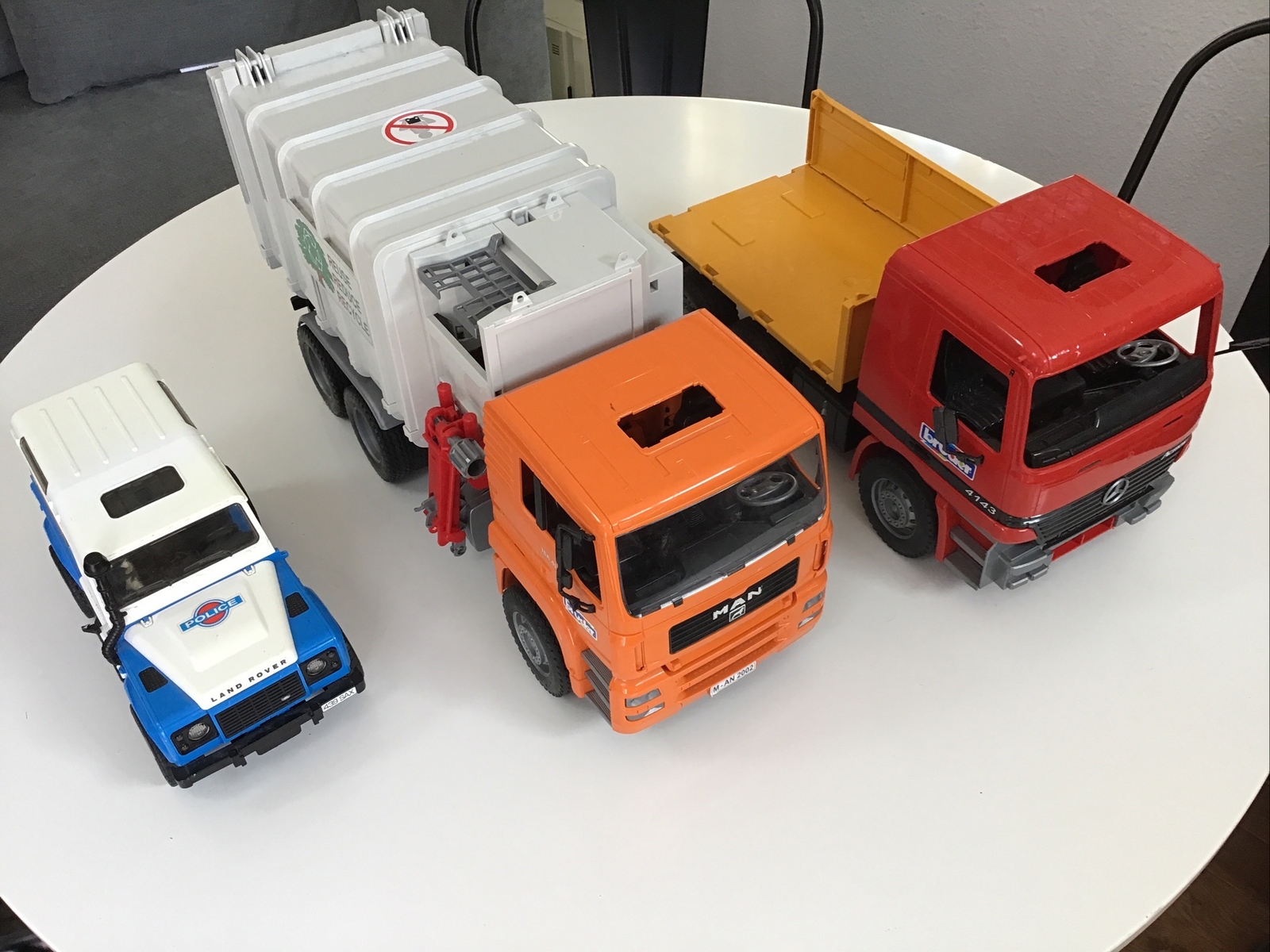 bruder toys trucks (set Of Three), Used Condition