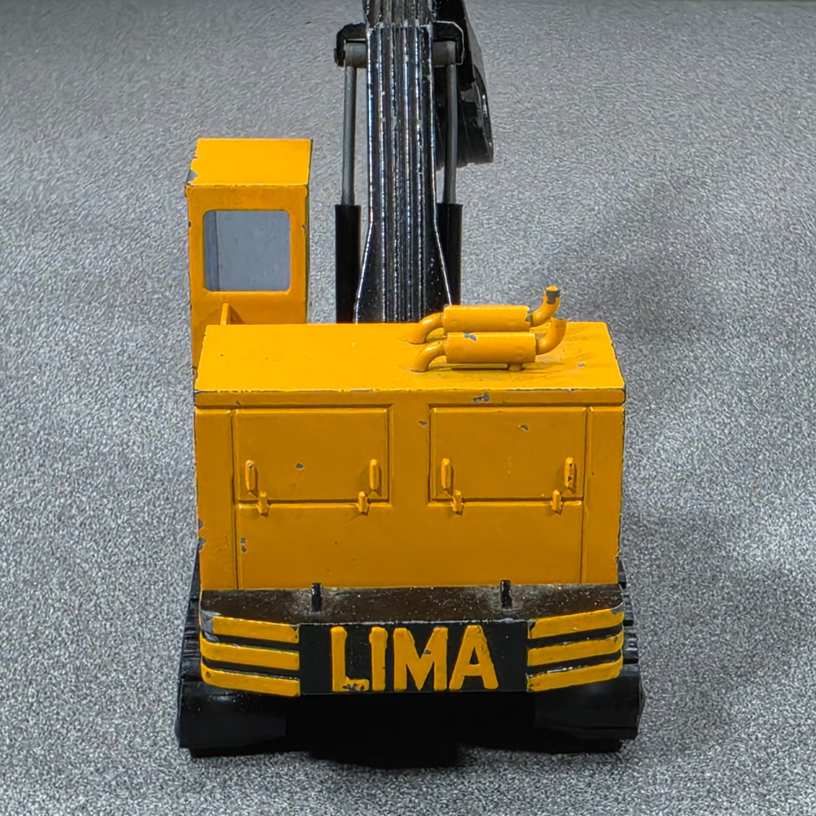 NZG Modelle Clark Lima 2505 Excavator 1:50 Yellow Good West Germany Diecast RARE