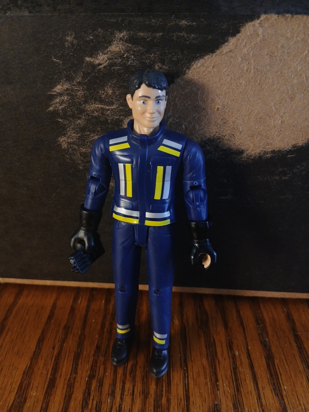 Bruder Action Figure Fire Man 4.5″ Firefighter No Gear Made In Germany
