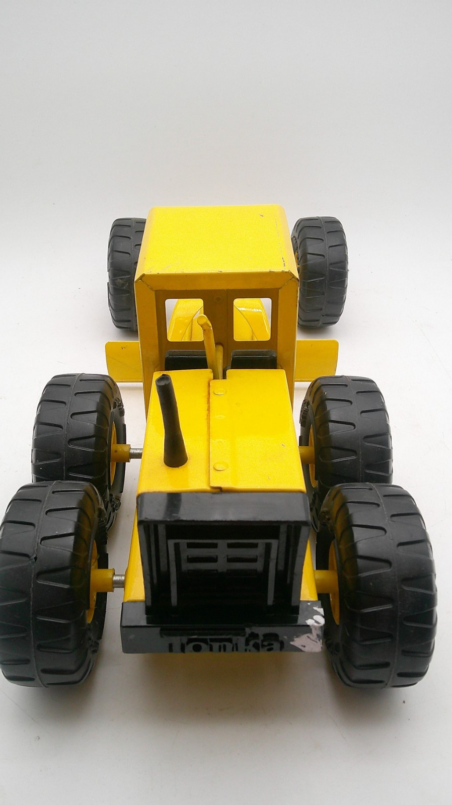 Vintage 1970s Metal Yellow 17″ Tonka Grader Used Condition