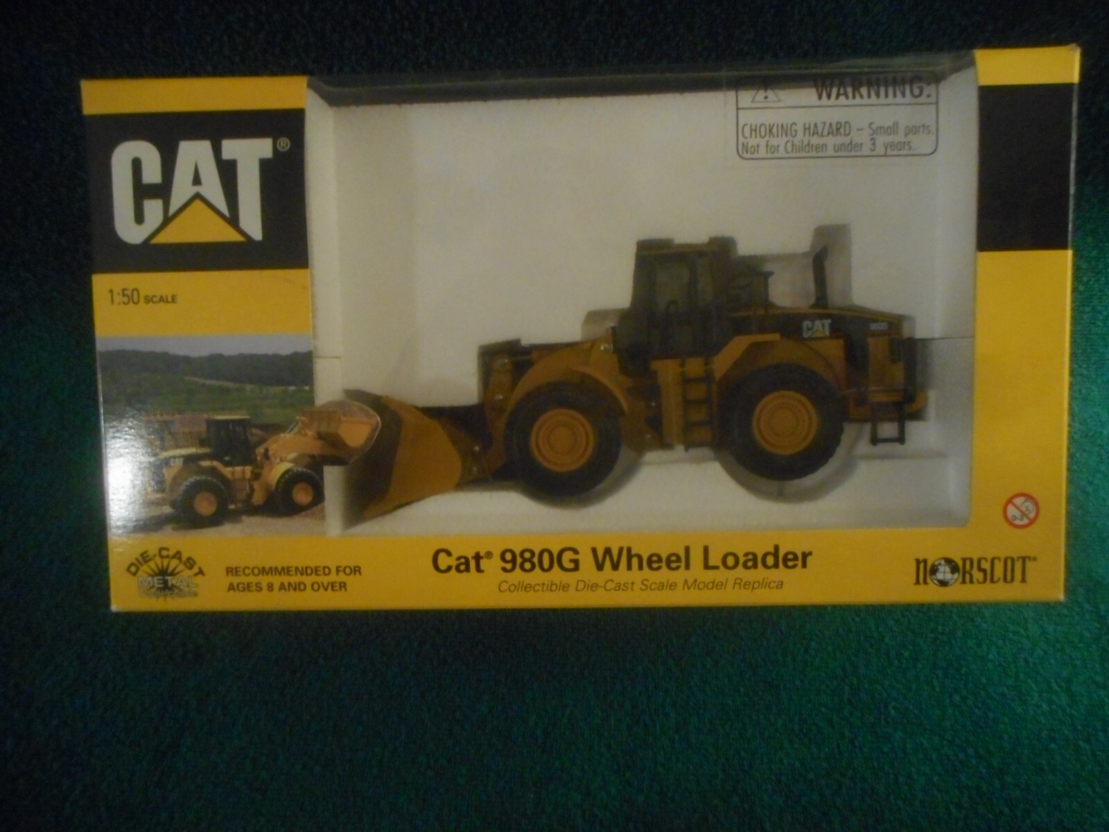 CAT 980G Wheel Loader 1:50 Scale Collectible Die Cast By NORSCOT Model 55027