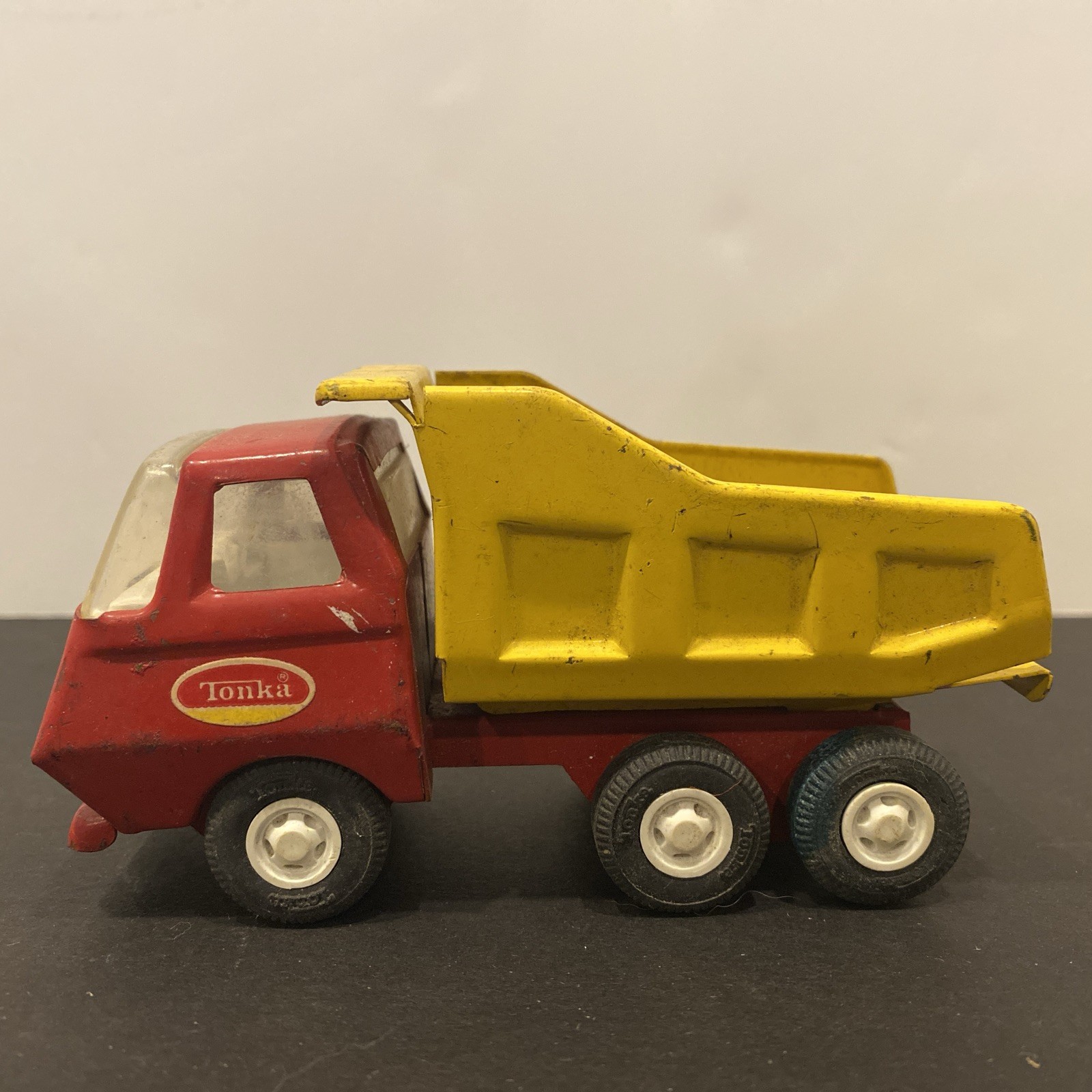 1976-77 Tiny Tonka Dump Truck – Vintage Construction Equipment Pressed Steel Toy