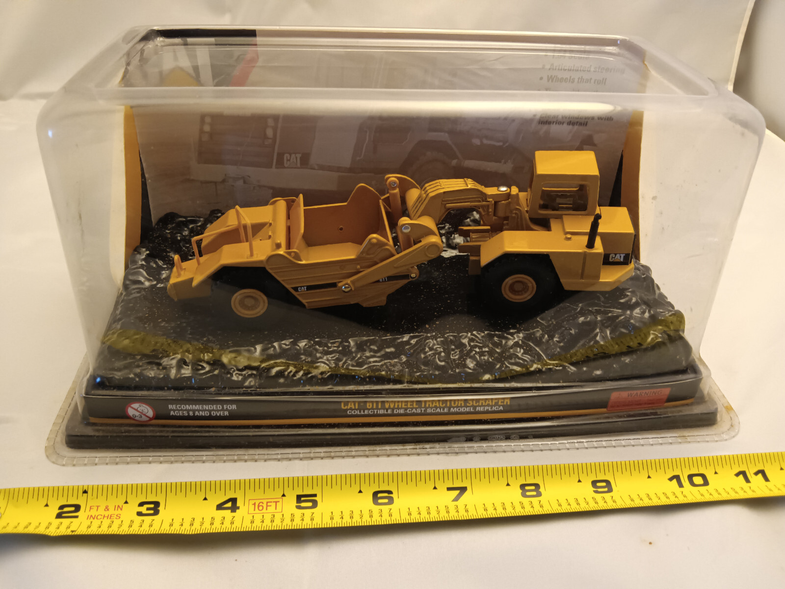 CAT 611 Wheel Tractor Scraper Truck 1:64 Scale Diecast Construction Toy Norscot