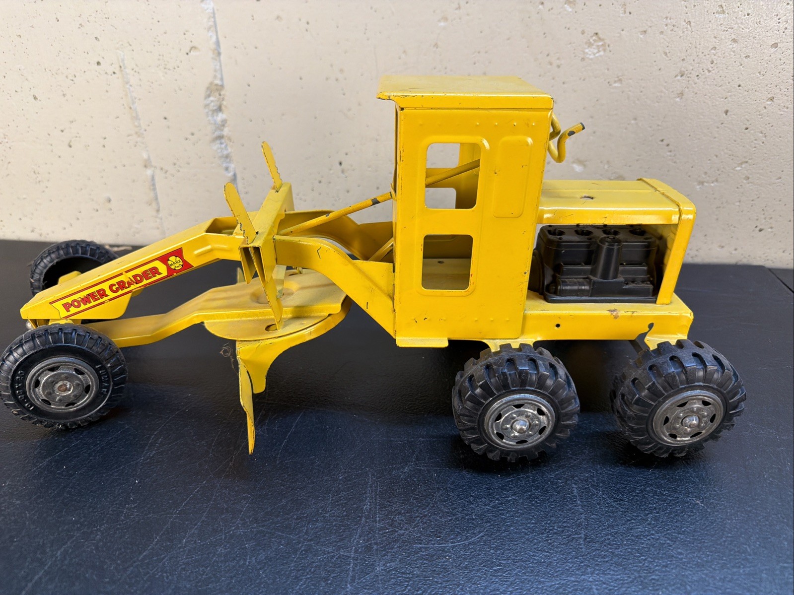 POWER GRADER – TONKA Vintage 1970’s Tonka Yellow Die Cast Metal – RARE! CLEAN