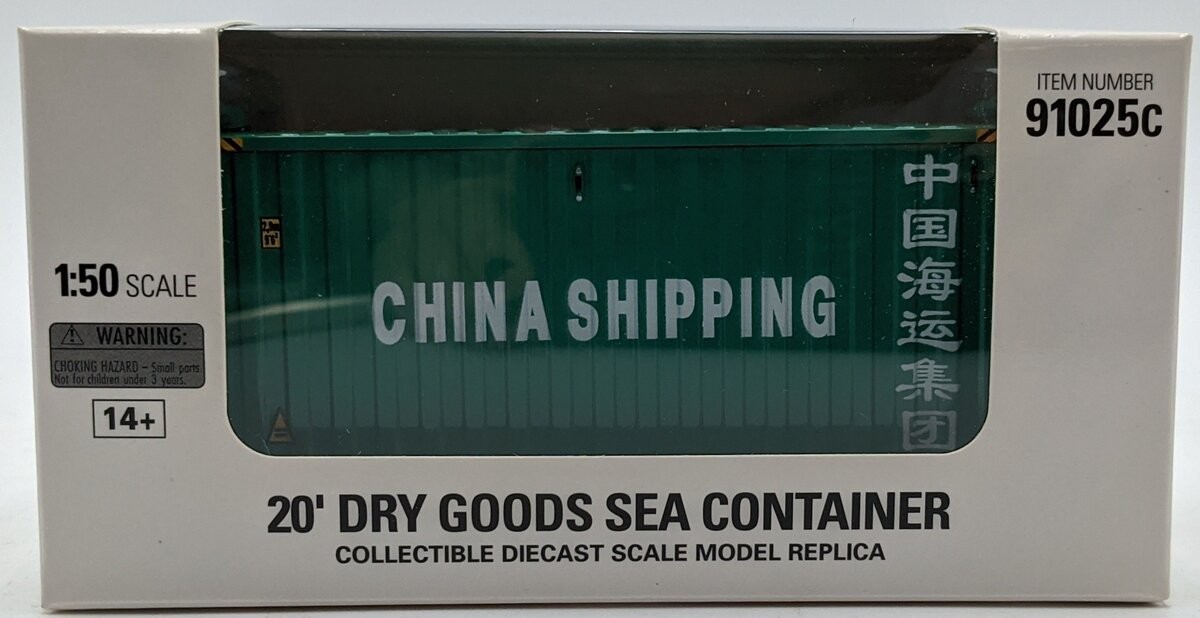 DieCast Masters 91025C 1:50 China Shipping 20′ Dry Goods Shipping Container