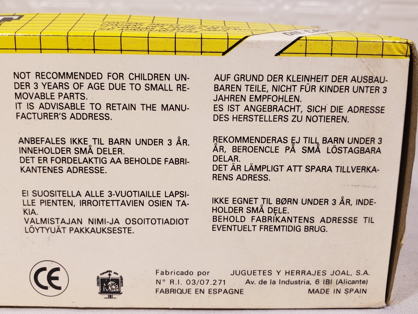 Joal Compact CAT Caterpillar 12G Motor Grader 1:50 Diecast Metal MPN 217 Box