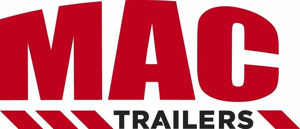 1/64 DCP WHITE MAC TRI AXLE END DUMP TRAILER W/ BLACK TARP