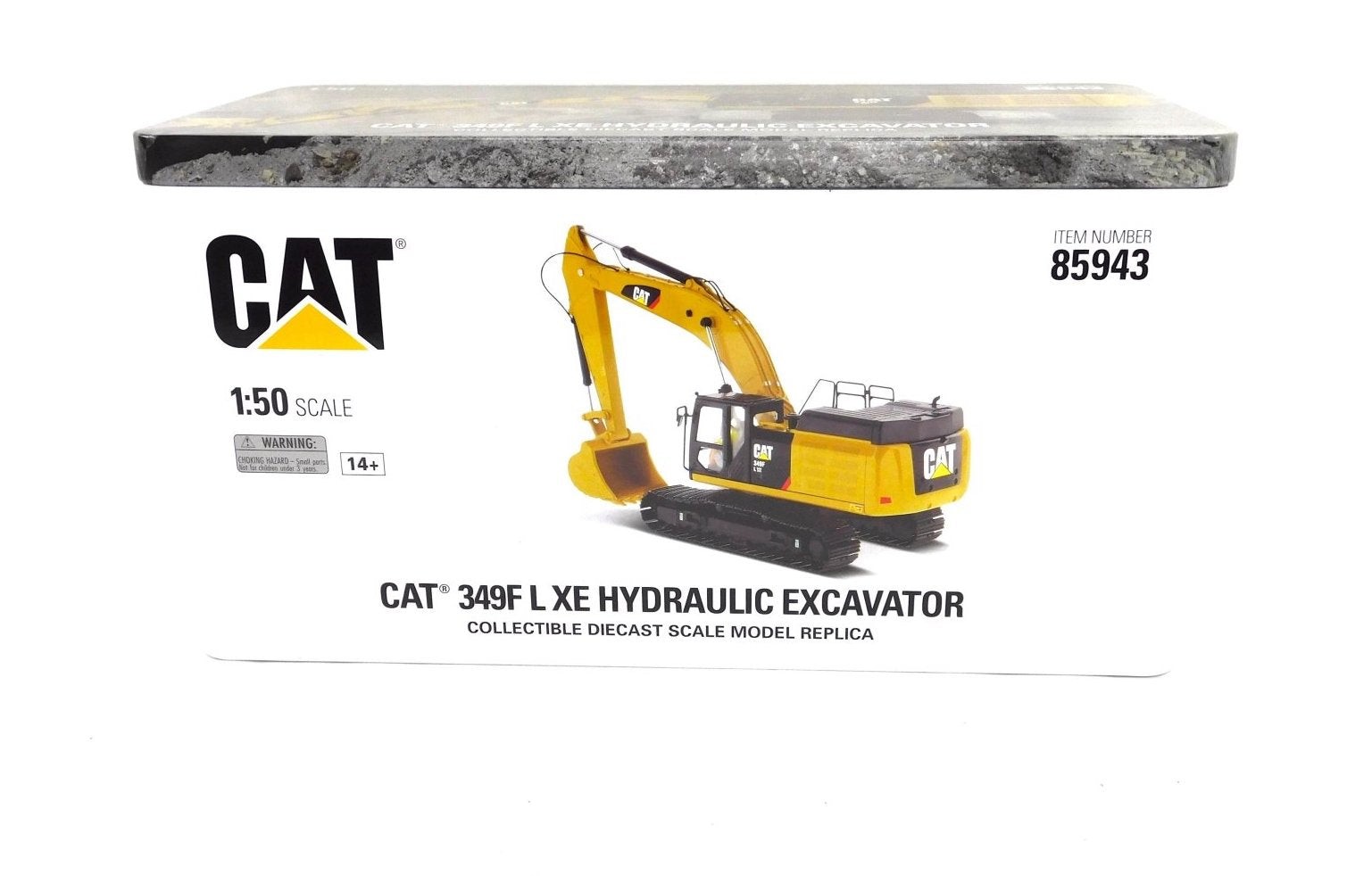 CAT Caterpillar 349F L XE Hydraulic Excavator Yellow 1:50 Diecast Masters 85943