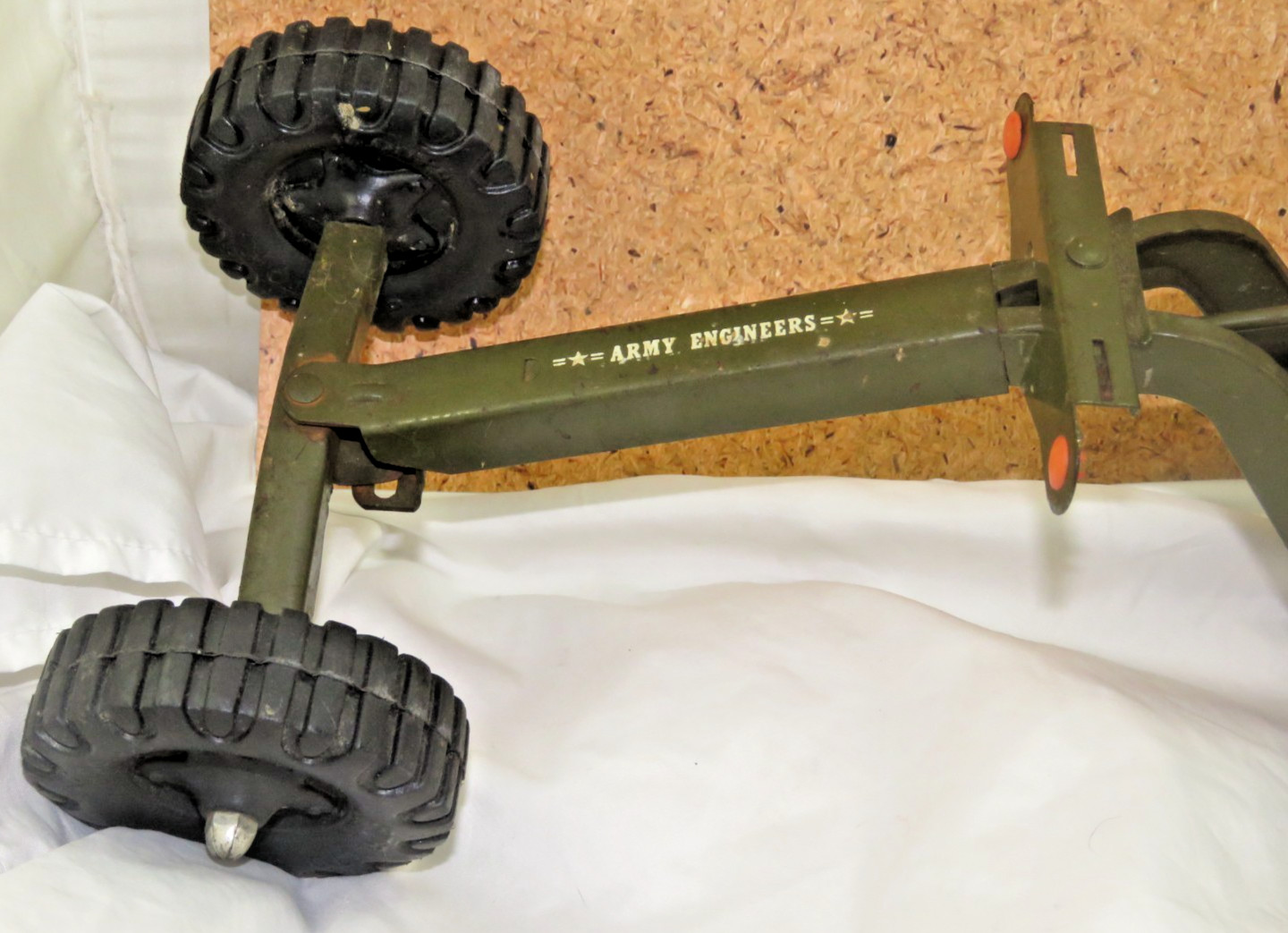 Vintage STRUCTO Pressed Steel Army Engineers Road Grader AS IS