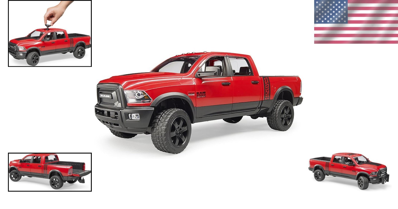 RAM 2500 Toy Truck – Openable Doors, Tailgate
