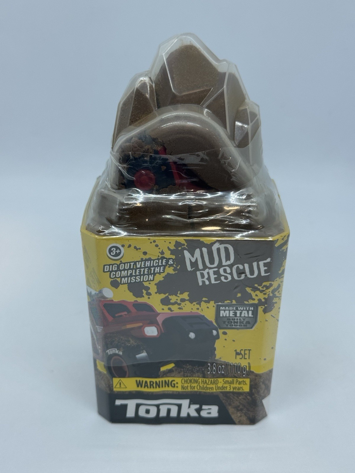 2020 Hasbro Tonka Mud Rescue Diecast Truck, Mud, & Accessories Set RED TRUCK