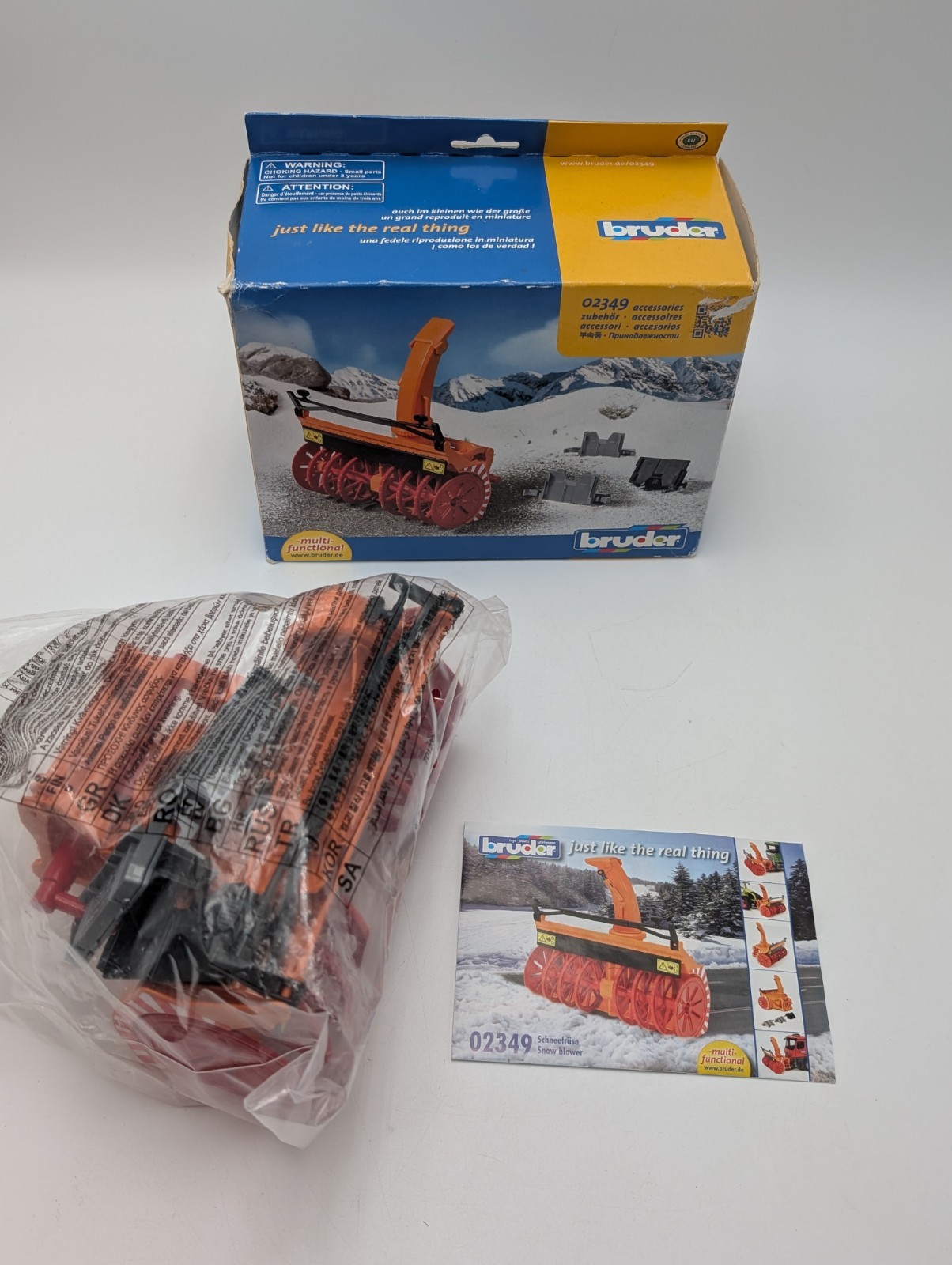 Bruder #02349 Snow Blower – Open Box New #2349