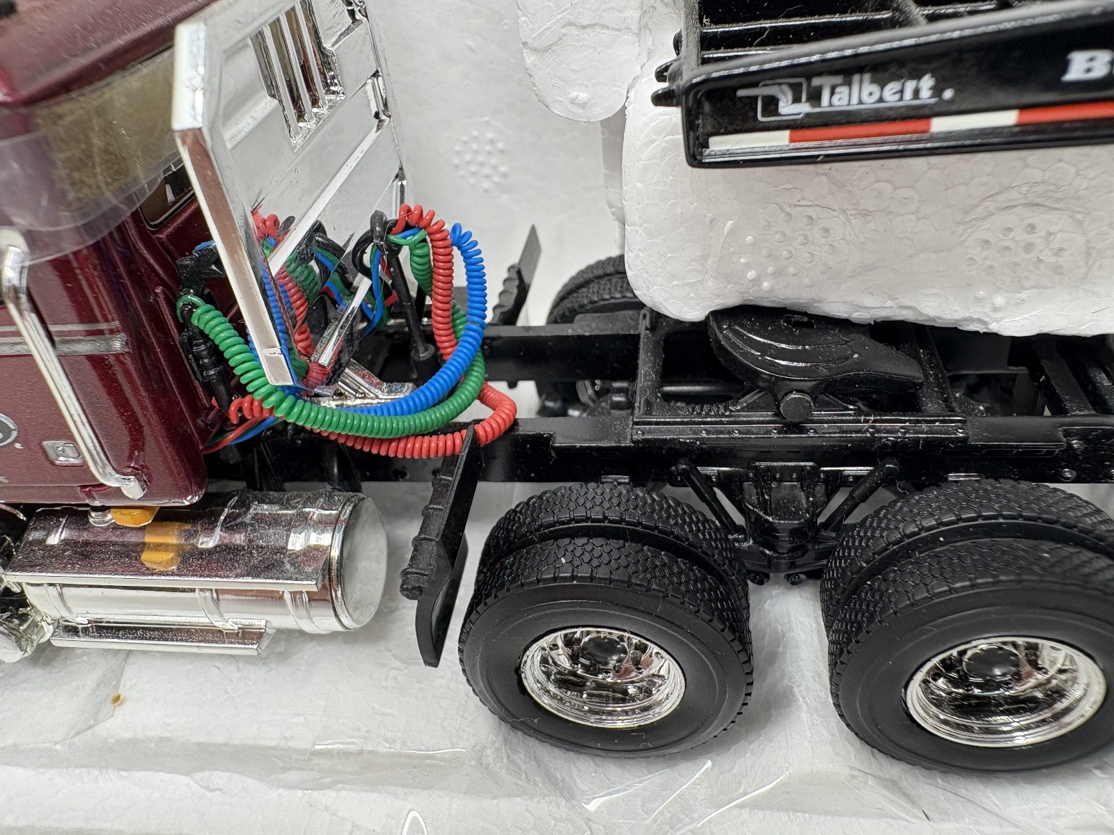 New! 1/50 First Gear Mack Granite MP Engine series With Triaxel Talbert Lowboy