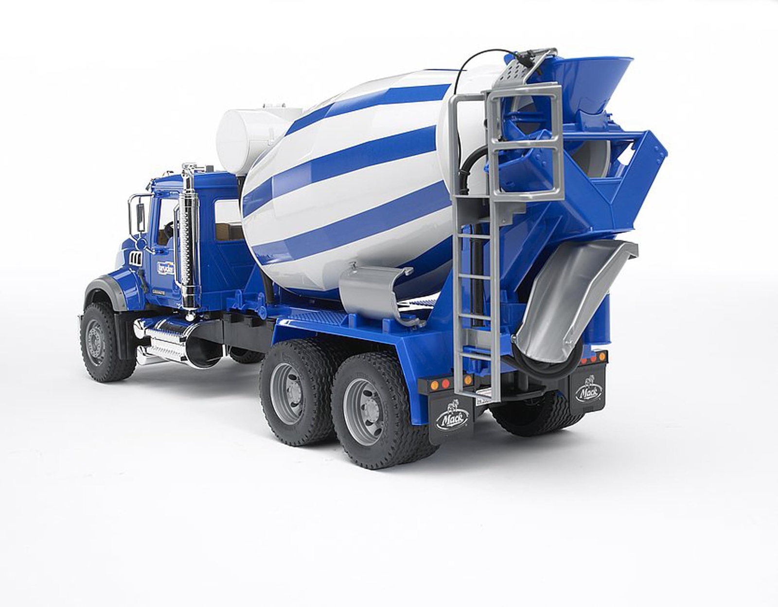 Bruder Mack Granite Cement Mixer Blue 116 Scale Made in Germany