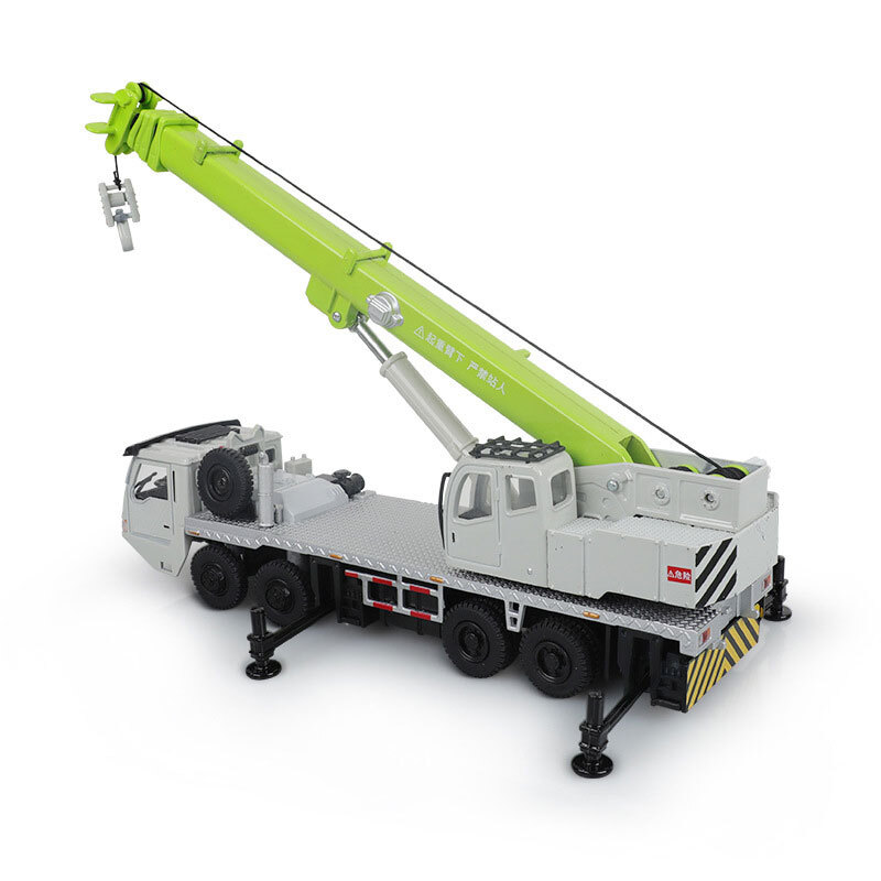 7.7″ Crane Truck Toy Construction Equipment Model Metal Diecast Toy Vehicle Gray