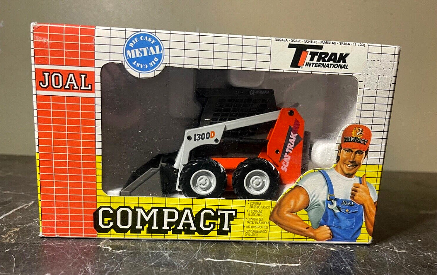 JOAL 150 Scat Trak 1300D Skid Steer Loader 1/32 Die-Cast NIB