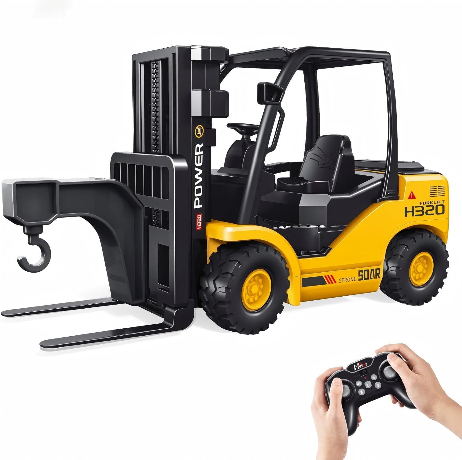 9-Channel Remote Control Forklift Truck – 1:18 Scale Construction Toy