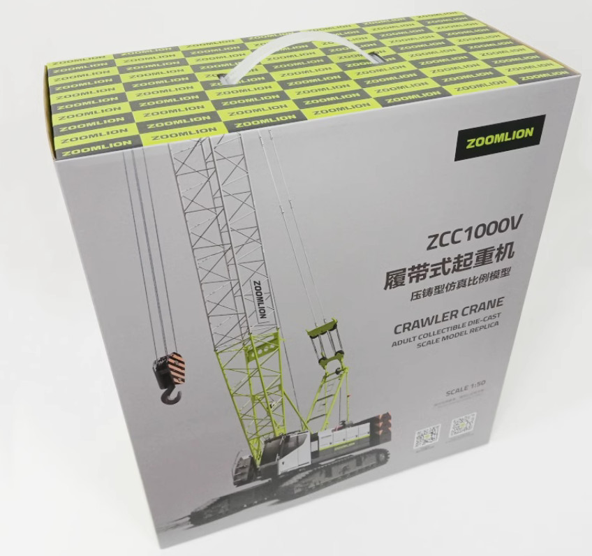 1:50 ZOOMLION ZCC1000V Crawler Crane Construct Machine Equipment Diecast Model