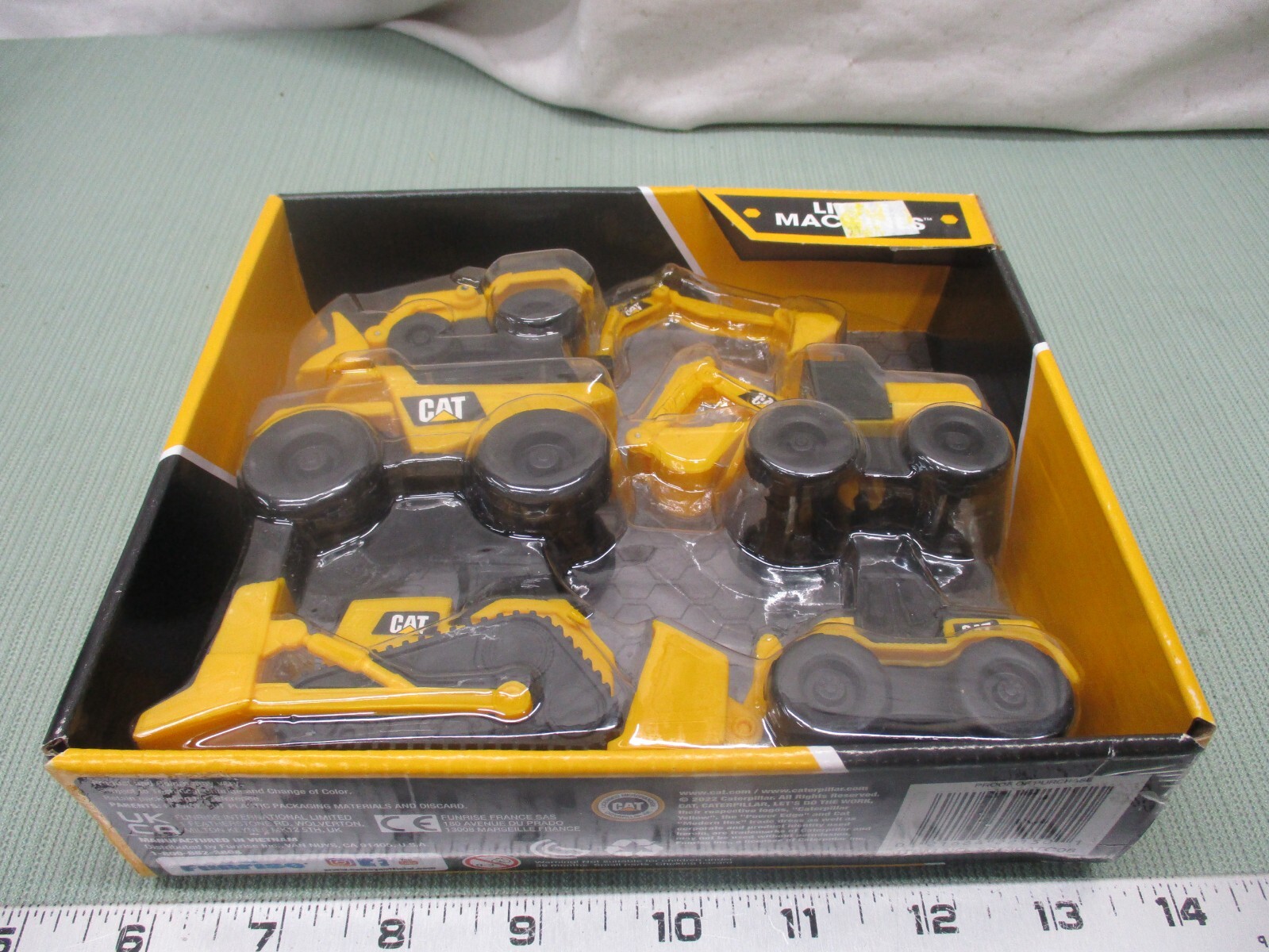 CAT Caterpillar Little Machines Set 5 Trucks Construction Play Toys Dump Dozer